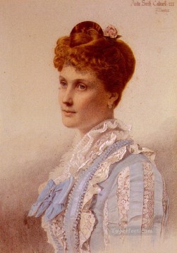  Victor Lienzo - Retrato de Anita Smith, pintor victoriano Anthony Frederick Augustus Sandys